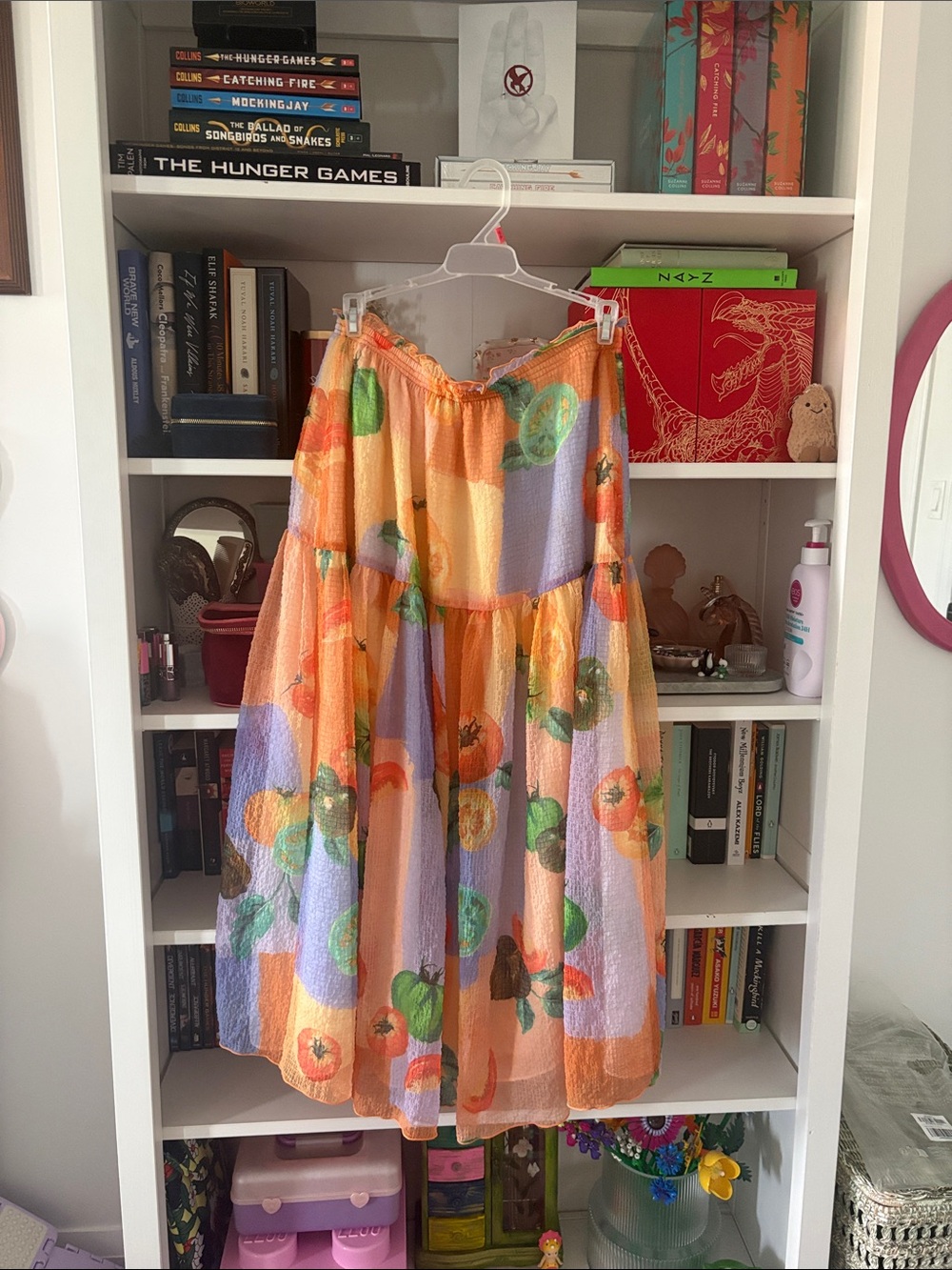 EUC aritzia le fou tomato skirt (size smallish, read description)